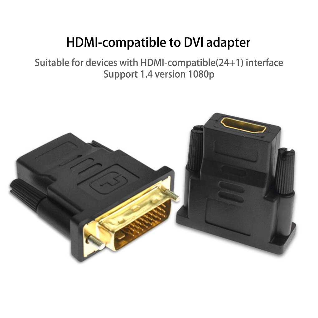 Hd Female Naar Dvi Male Adapter Converter Hdmi-Compatibel Naar Dvi Kabel Schakelaar Voor Pc Voor Hdtv PS3 Projector lcd Tv Box Tv