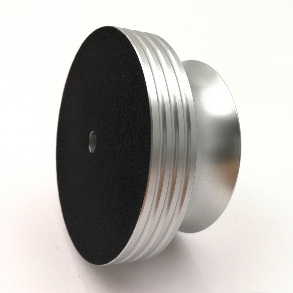 Rekord Gewicht Plattenspieler Vinyl Klemme LP Rabatt Stabilisator in Silber beenden
