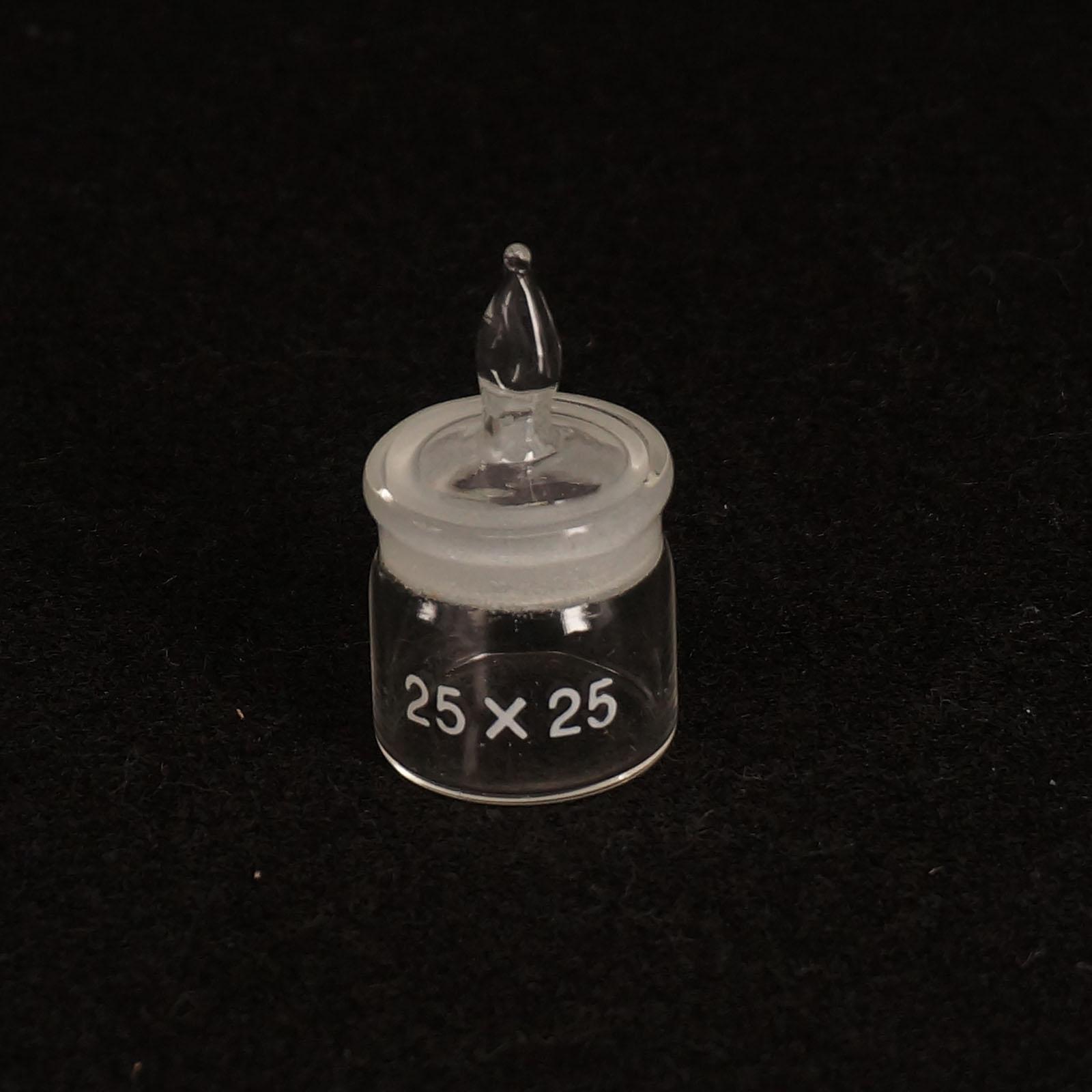 25X25 Mm Diameter X Hoogte Lab Glas Weging Fles Met Grond Glazen Stop
