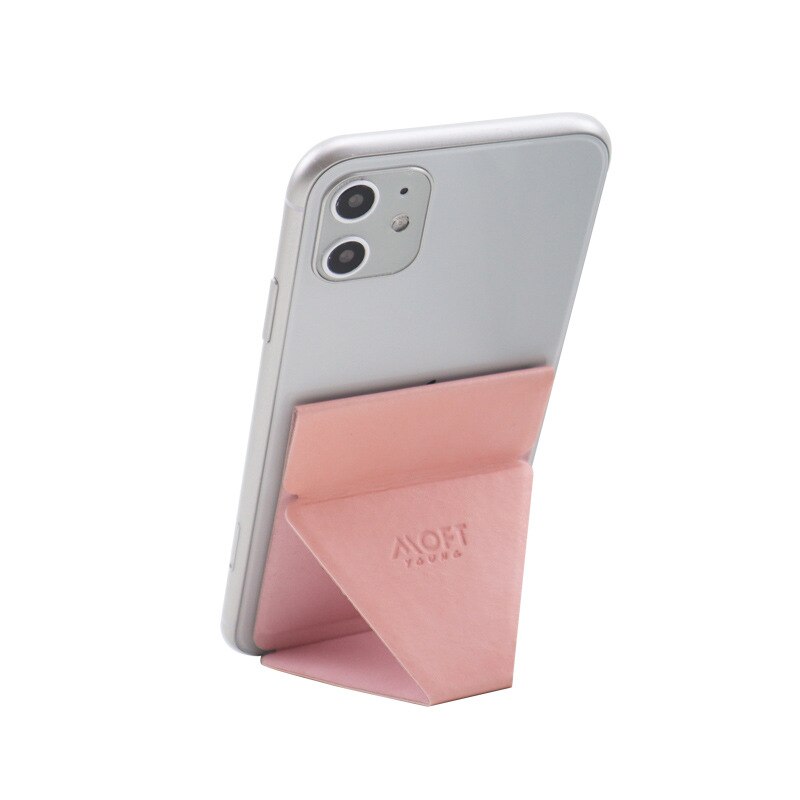 Para móvil X ultra-Delgado invisible para Apple teléfono móvil tablet soporte plegable portátil coche escritorio perezoso soporte: pink