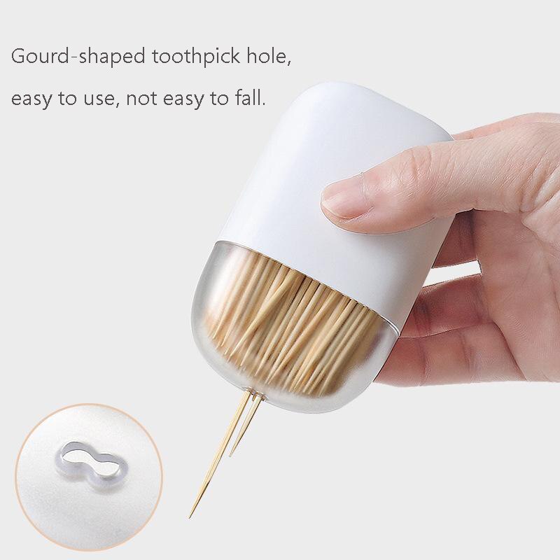 Dispensador de mondadientes magnético Simple para el hogar, , almacenamiento portátil de viaje, contenedor para palillos de dientes