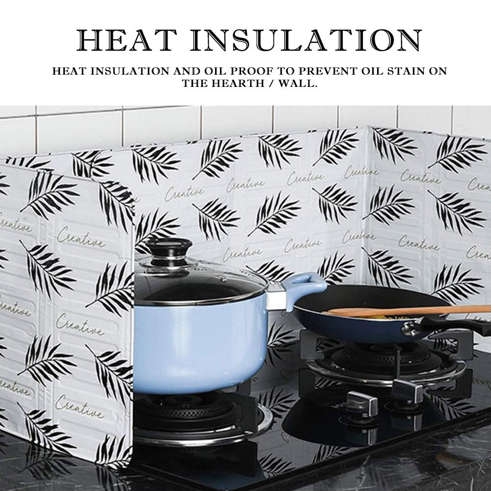 Alu folie plade køkken gadgets olie sprøjt skærme dæksel gaskomfur stænkskjold sammenfoldelig beskyttelsessikker baffel madlavningsværktøj