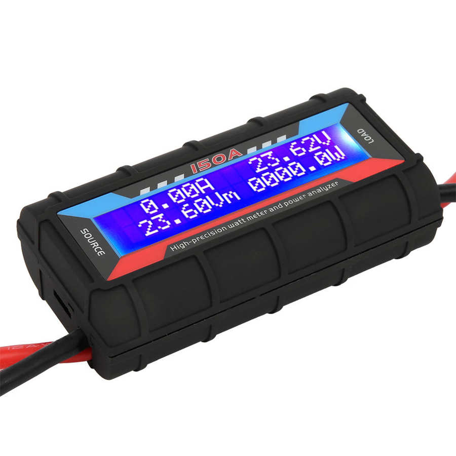 watt måler brikke makt analyzer lcd digital tester volt amp til rc modellfly