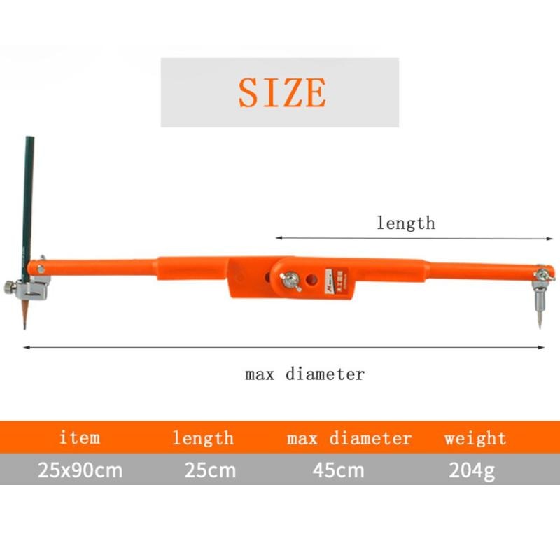 45 Steel Circular Marking Scribe Wood Working Drawing Compass Circular Marking Tool Woodworking Compasss Layout Tool: A