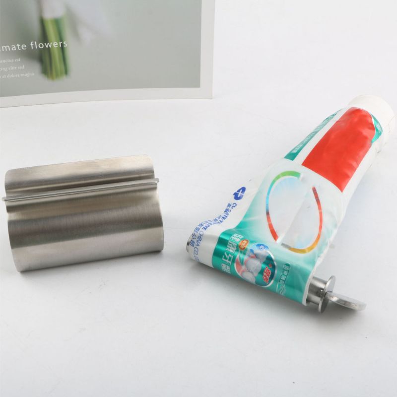 Stainless Steel Rolling Tube Toothpaste Squeezer Dispenser Wringer Easy Squeeze