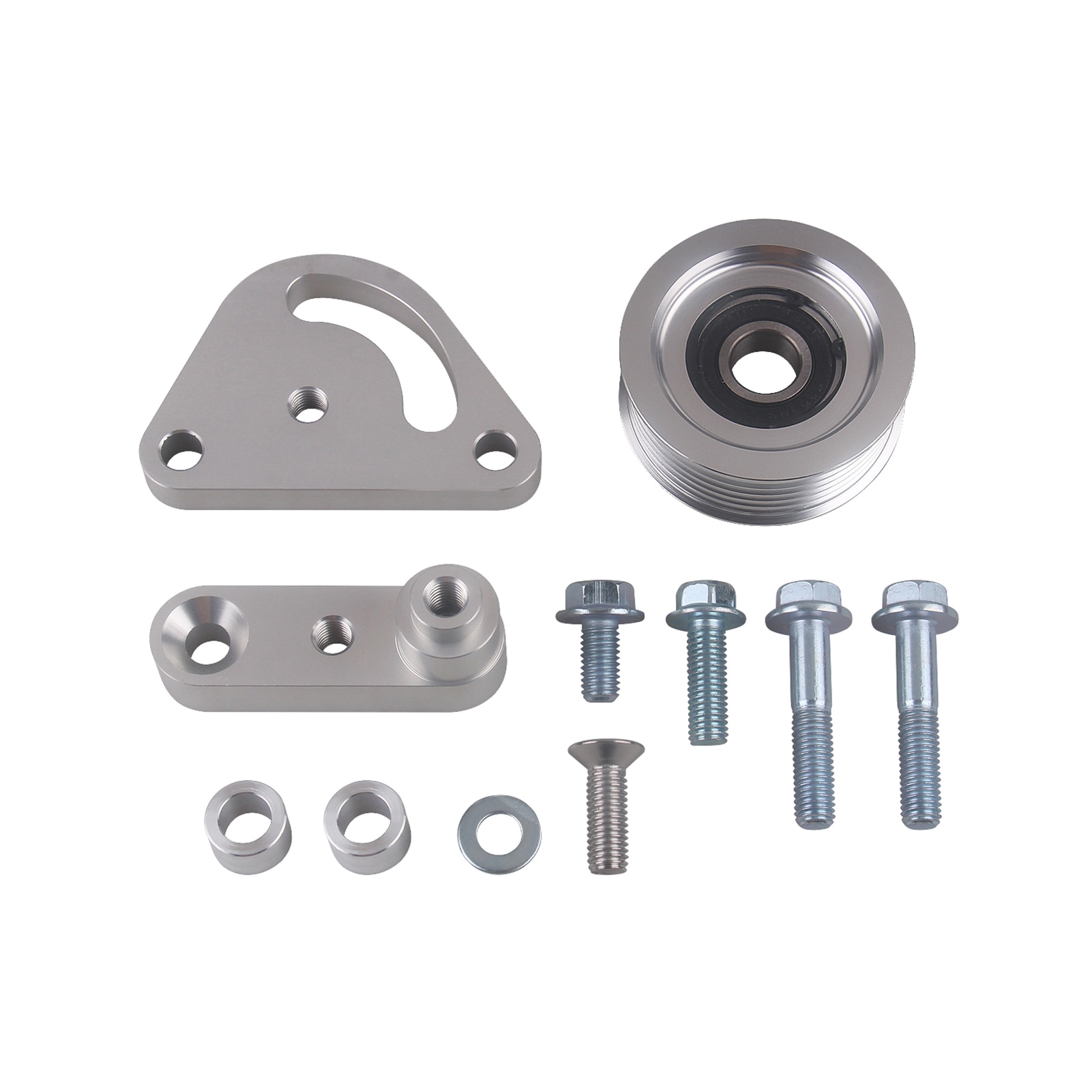 Ls Billet Aluminium Gegroefde Spanrol Voor LS1 LS2 LS3 LS6 5.3 6.0 6.2 Auto Accessoires