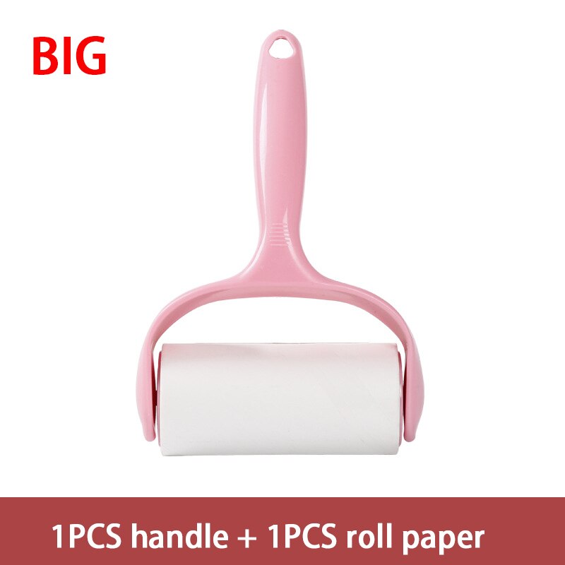 Extra Sticky Lint Rolle Washable Lint Sticking Roller Epilator CombTool Dog Cat Wool Roller Pet Hair Brush for Sofa Clothes: Big 02