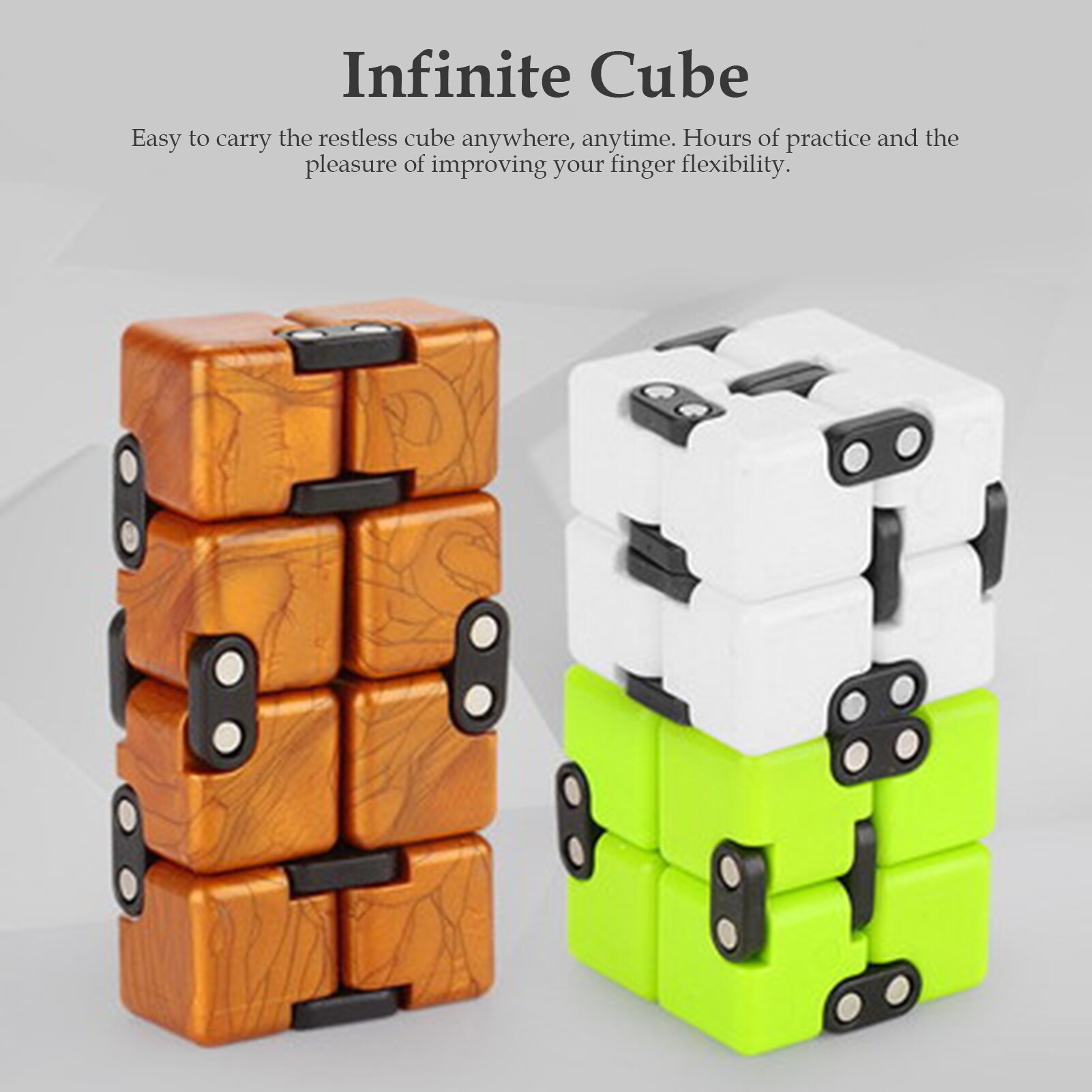 Cube Anti-anxiety Infinite Cube Upgrade Frosted Decompression Compression Artifact Fidget Infinity Cube Toy