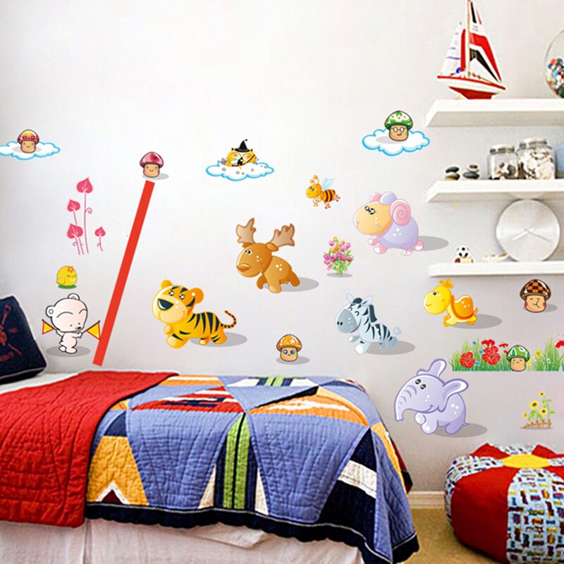 Zs Sticker Animals Wall Stickers Children Room Home Decor Safari Vinyl Kids Room Decal Baby Room Nursery Decor