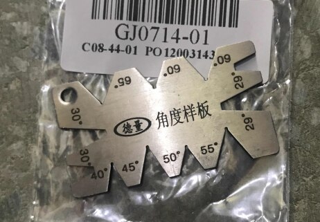 Measuring Tool Sliver Stainless Steel Screw Thread Cutting Angle Gage Gauge