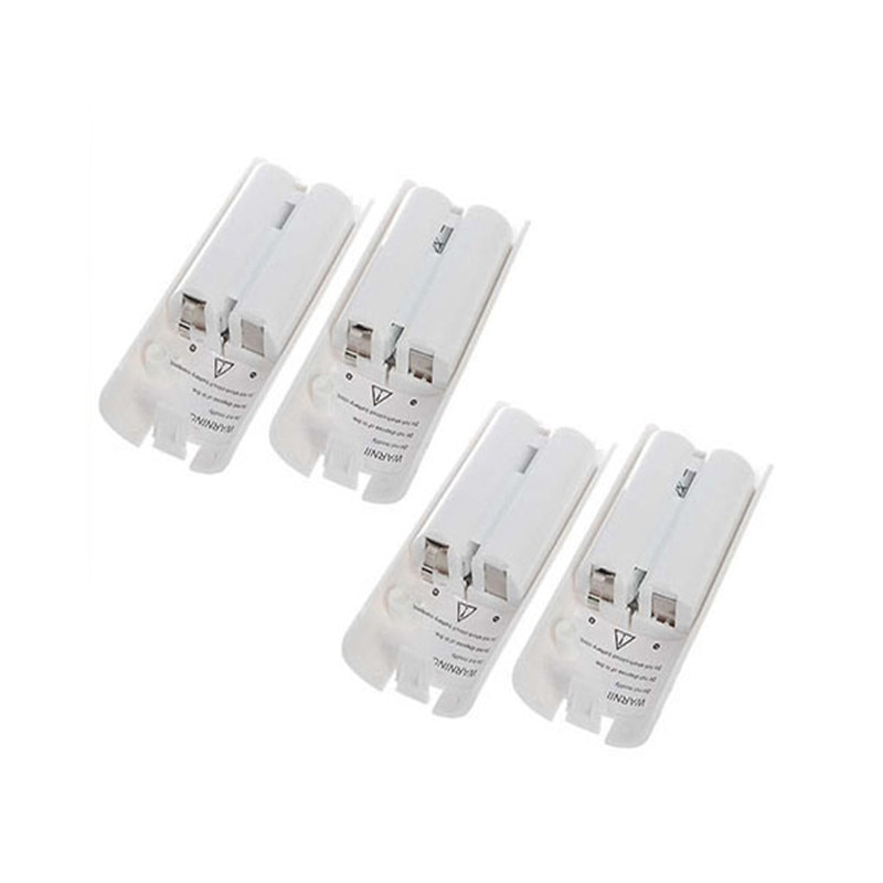 Voor Wii Controller 4 Stuks 2800Mah Oplaadbare Batterijen + Quad 4 Dock Station Charger Kit Voor Wii Remote Controller wit Charger