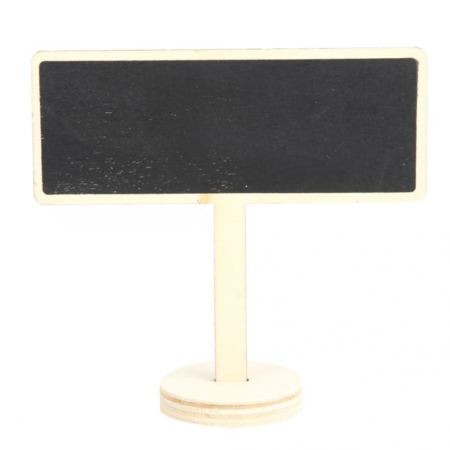20Pcs Wooden Mini Blackboard Sign Message Board Plant Label for Garden Wedding Decor Wood Board Mini Small Wooden Blackboard