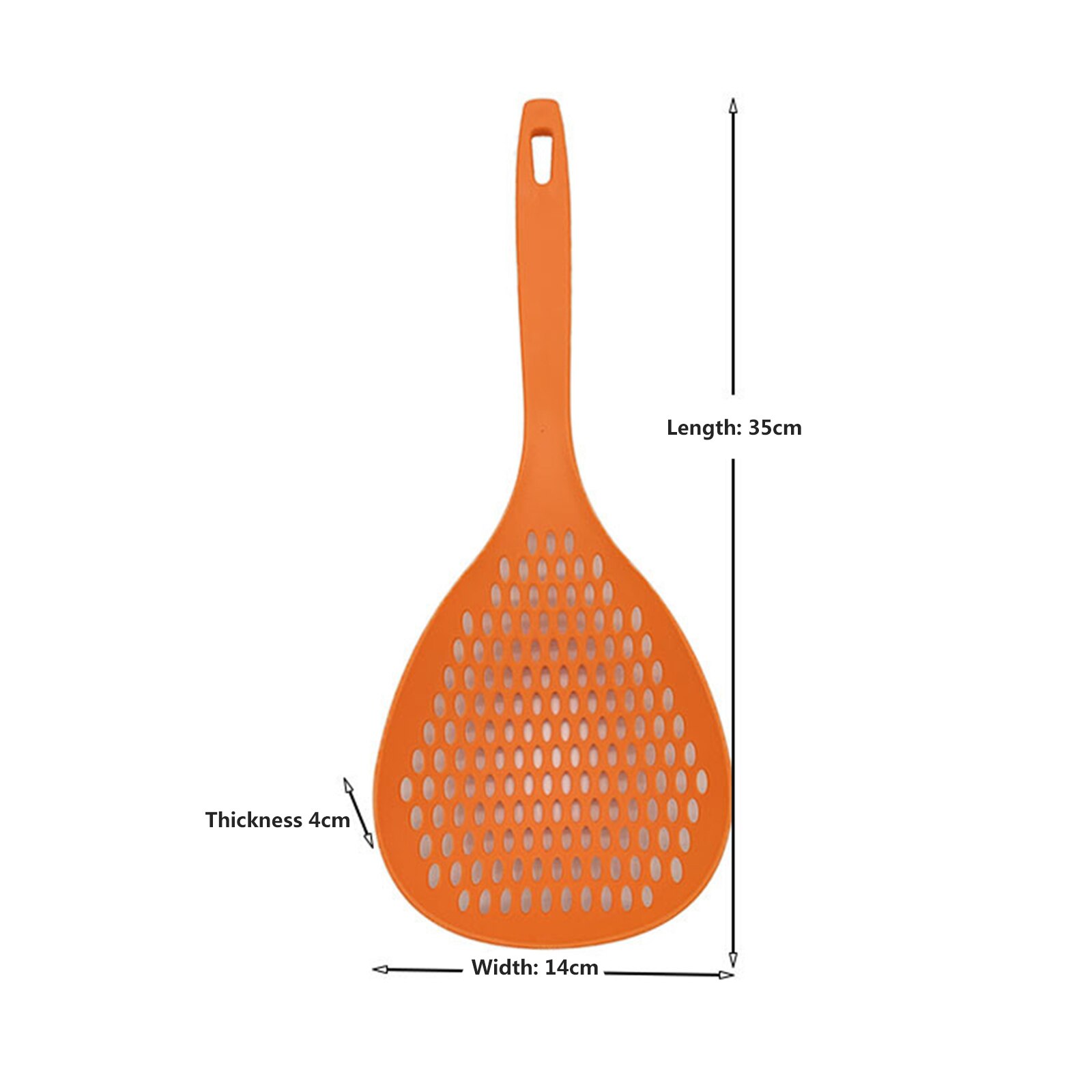 35x14cm Japanese Style Colander Plastic Dumpling Slotted Skimmer with Handle Tablespoons Kitchen Gadget Home