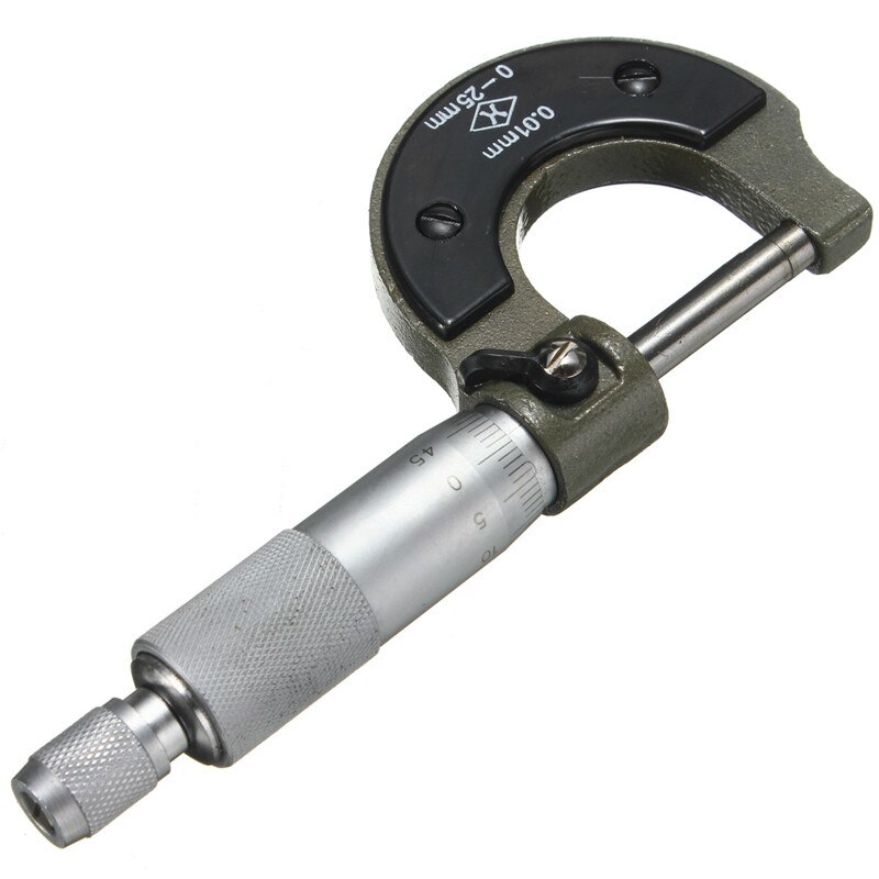 0-25mm 0.01mm Buiten Externe Metric Gauge Micrometer Nauwkeurig Meetinstrument met Doos Machinist Meten Toos