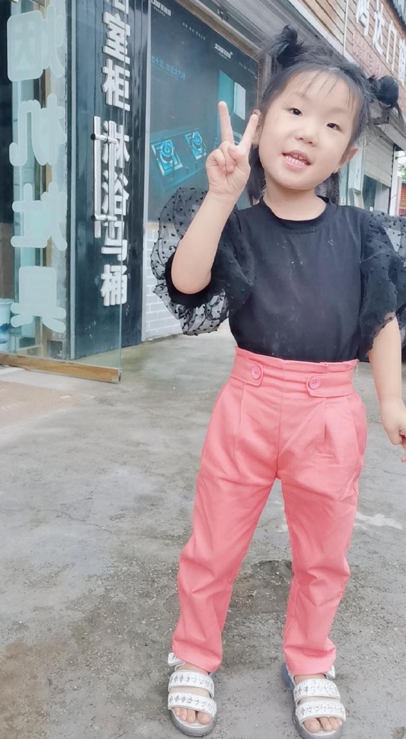 Pantalones de talla grande para niña, ropa para niño, pantalones informales con volantes blancos sólidos, 140, 150