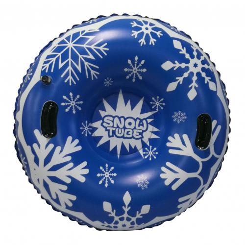 Tubo de nieve de copo de nieve de , trineo inflable circular para niños, niños y adultos, deporte de invierno, anillo de esquí inflable, novedad de: Azul