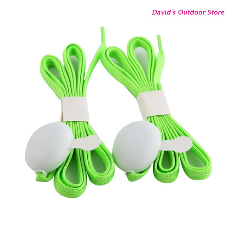 Cordones fluorescentes LED brillantes para zapatos informales, cordones para zapatillas, X3UA: Green