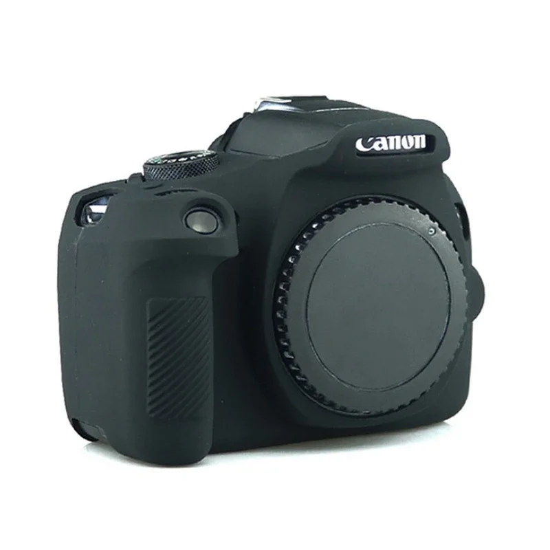 Für canon eos 1300d 1500d 2000d dslr kamera tasche rebel t7 kuss x90 silikon panzer haut hülle körper abdeckung schutz: Licht Grün