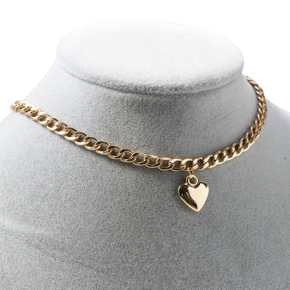 Amore Cuore Della Boemia Della Collana Del Choker per Le Donne di Colore Oro Argento Clavicola Catena di Moda Femminile Chocker Della Collana di Fascino Dei Monili Nuovo