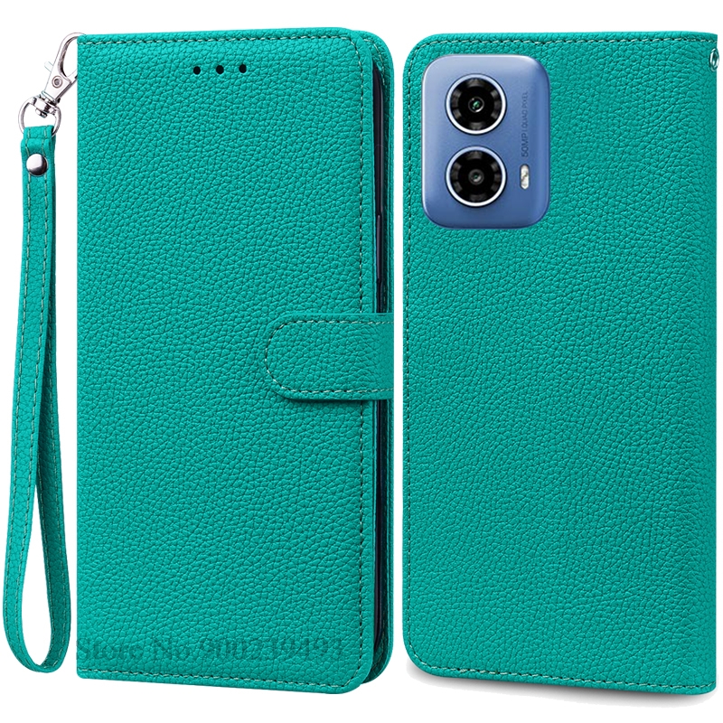For Motorola G04 Case Leather Wallet Flip Phone Case For Moto G04 Case Book Cover For Motorola Moto G04 Case Cover Fundas Shell