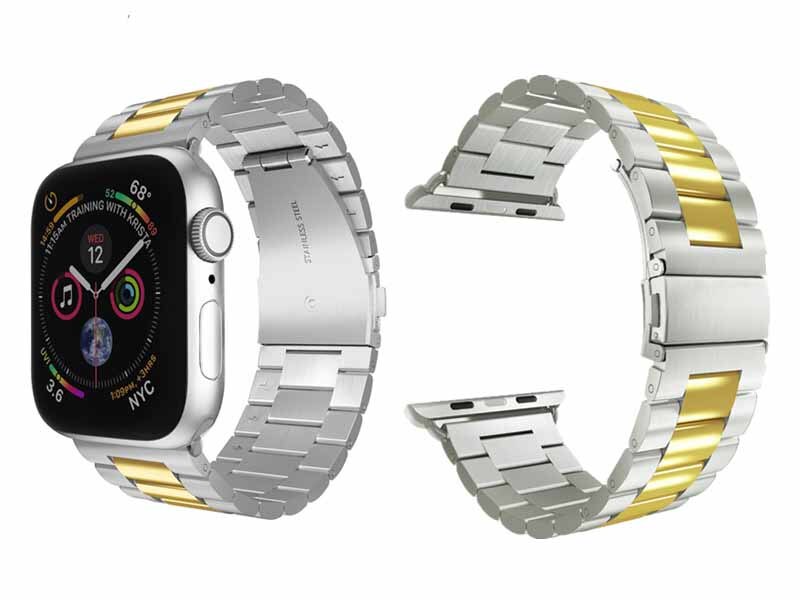 Apple montre bracelet acier inoxydable bracelet iWatch bracelet métal rose 38 40 42 44 sangle boucle apple série 4 3 2 1: rose gold / 38mmor 40mm
