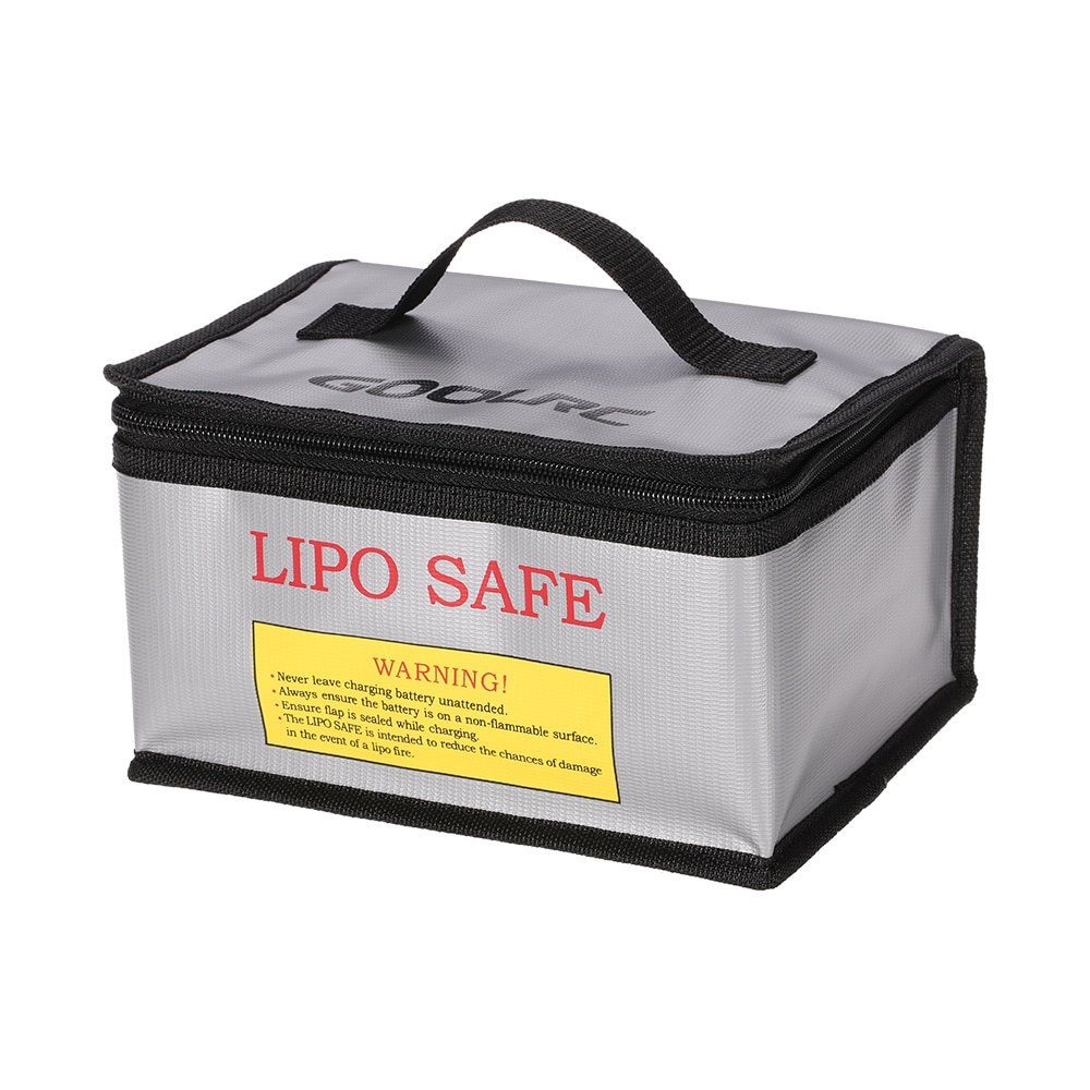 RC LiPo Battery Safety Bag - 22x16x12cm - Glass Fiber - Fireproof Charging Guard