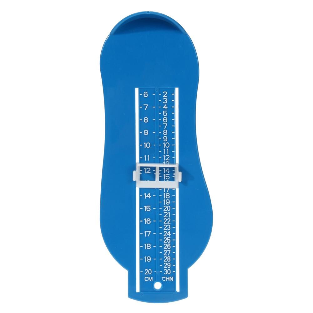 Børn baby pleje fod måle gauge sko størrelse måle lineal værktøj fittings baby børn fod baby sømtrimmer til børn: Blå