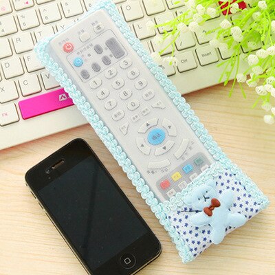 7 Styles 3 Size Dust Protection Storage Bag Portable Silicone Air Conditioner Control Box TV Remote Cover: style1 / 24x8cm