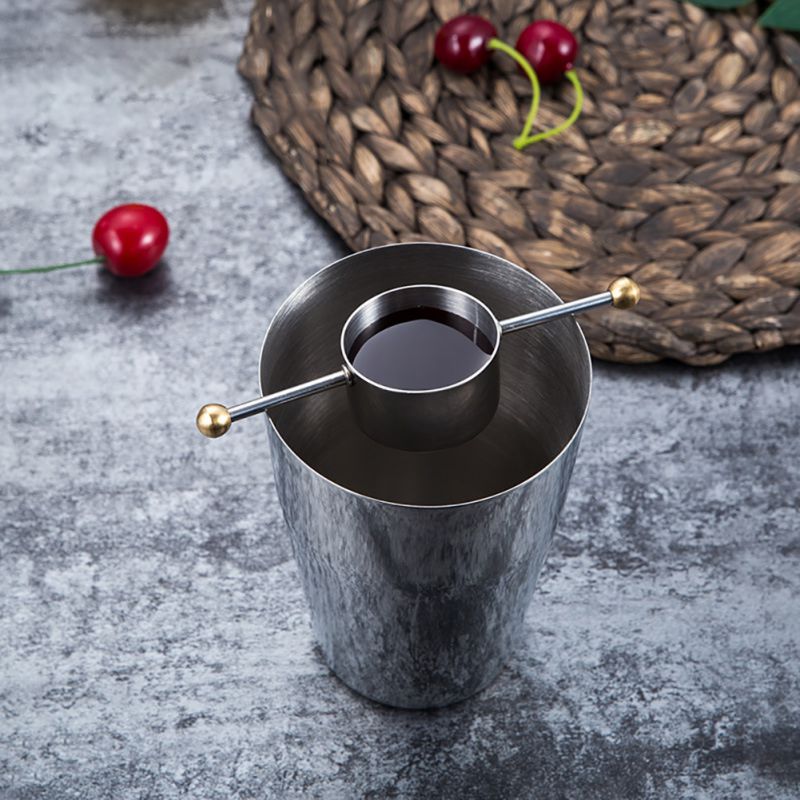 Rustfritt stål whisky vin målebeger 30ml presis jigger måleenhet cup