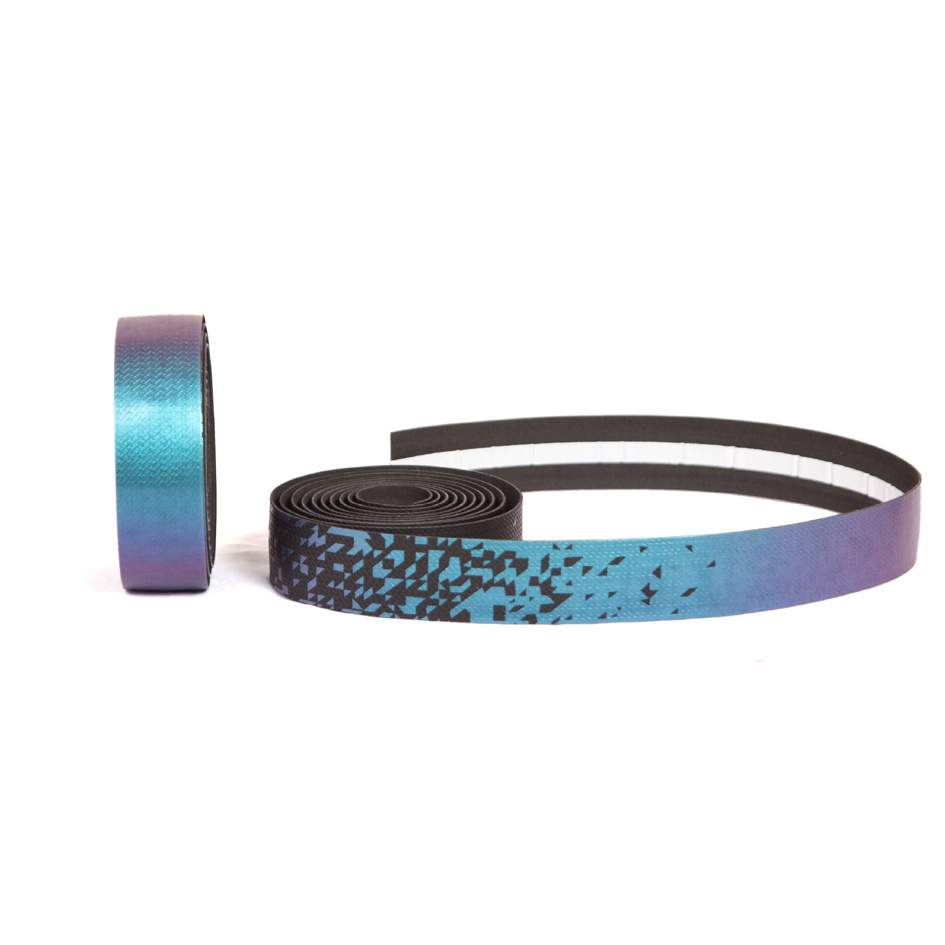 Cinta para manillar de bicicleta de carretera, cintas coloridas de Color degradado, Pu/Eva, transpirable, accesorios para ciclismo: Blue and purple