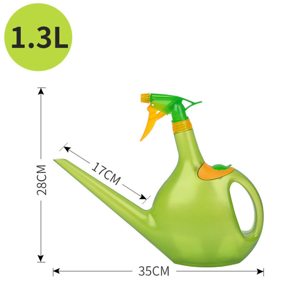 1.3l dubbele functie watergeefketel spuit plastic kamerplanten waterkan duurzame tuin bloemen watergeefsproeier tuingereedschap