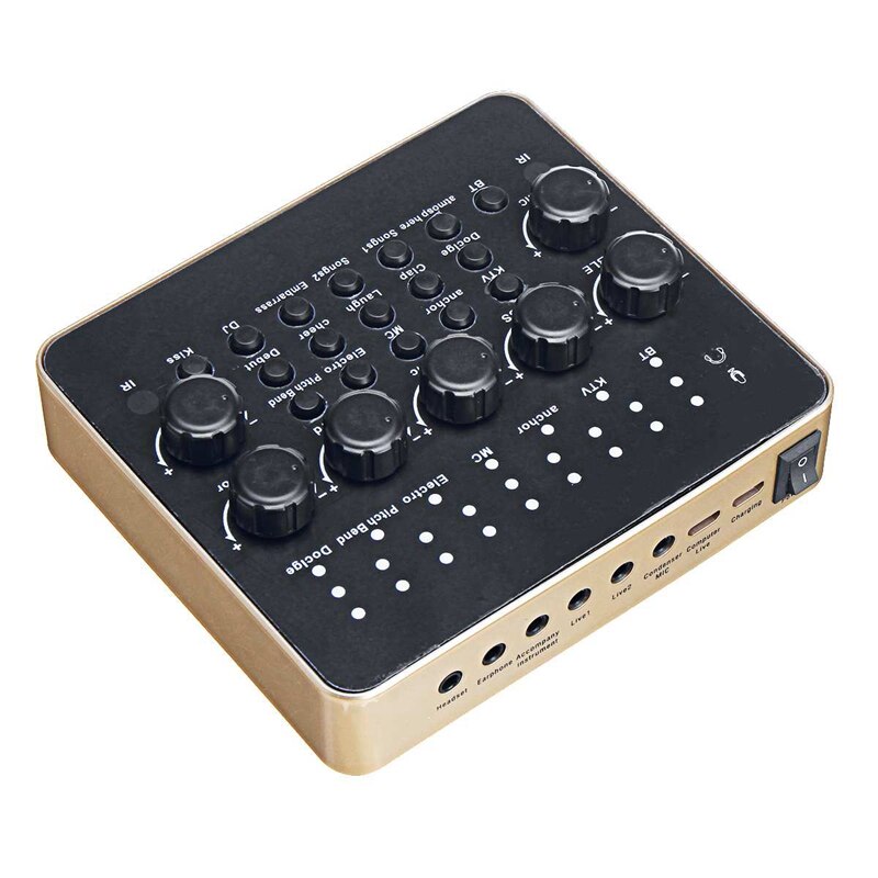 Universal Live Sound Card Microphone Set Device External Recording Singing for Mobile Phone o Live Broadcast