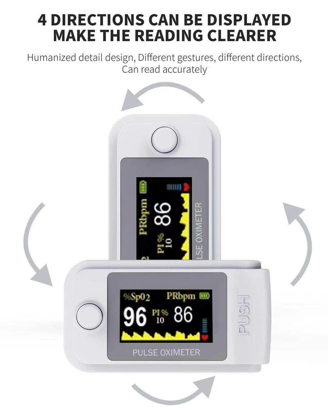 Bluetooth Pulse Oximeter HRV SpO2 PR PI fingertip blood oxygen Heart Rate Saturation Meter Record IPS Oximetro Monitor