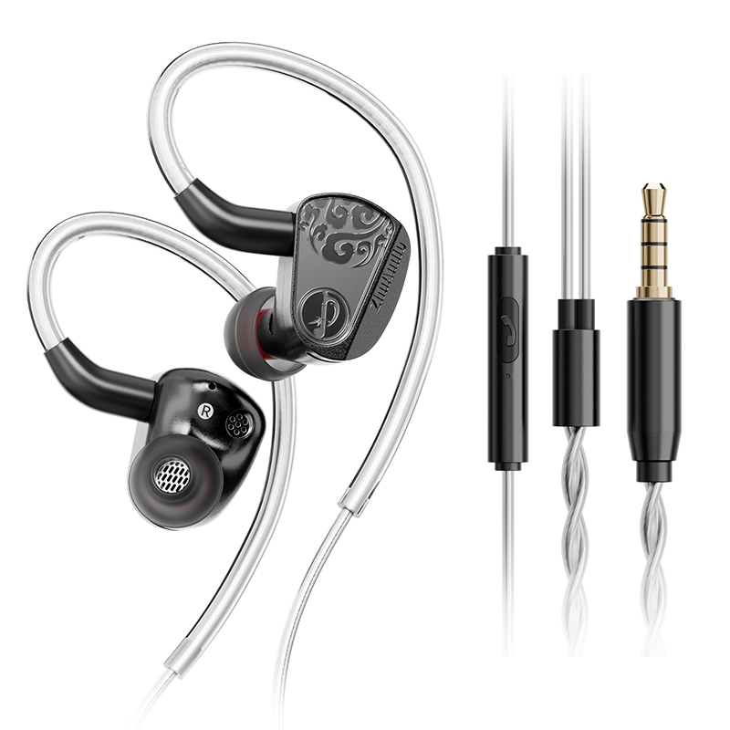 Zhulinniao Jinghong Z3 fones de ouvido HIFI intra-auriculares jogo de música profissional de alta fidelidade 0,78 fones de ouvido destacáveis totalmente metálicos: Branco