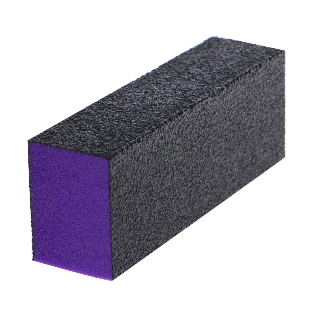 10 Pcs 3-Sided Black Purple Buffer Buffing Sanding Block Files Grit Nail Art Tool Set