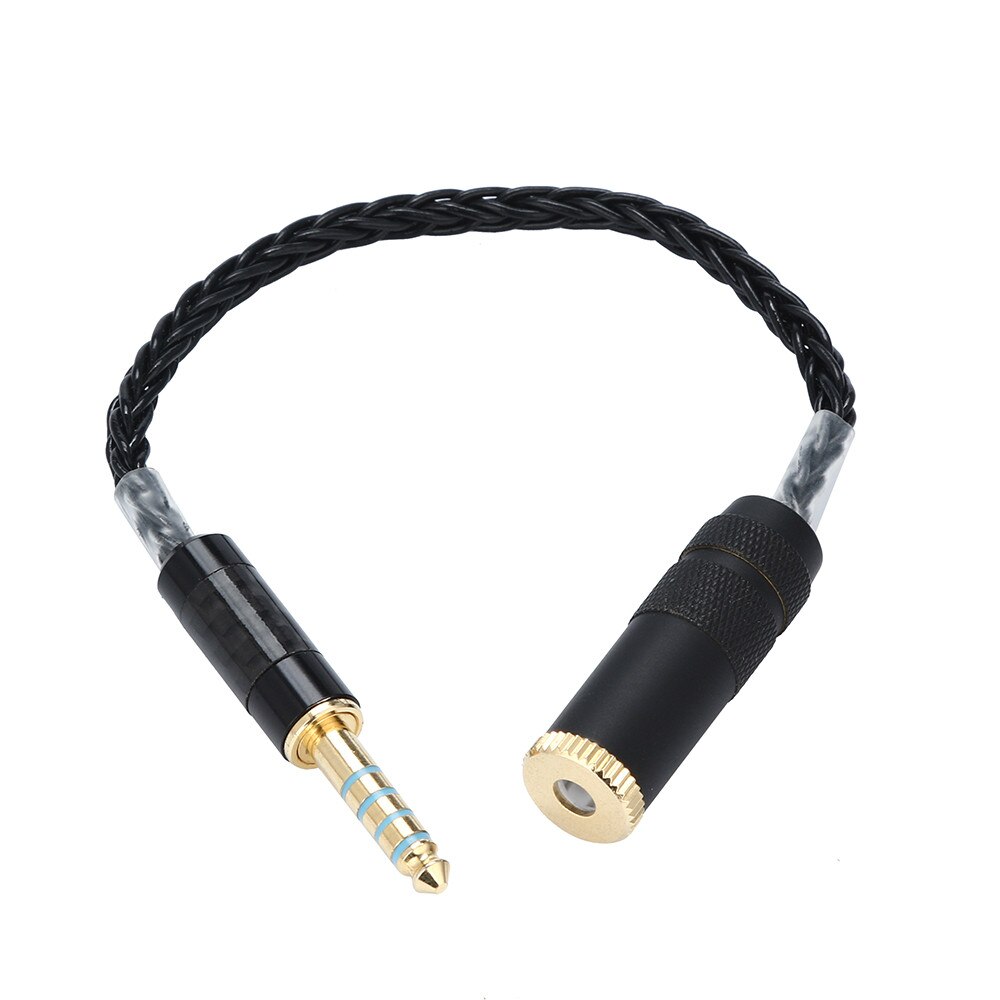 4.4mm Female to 4.4mm Male Extension Stereo Audio Cable for Headphones Sept 14: Black