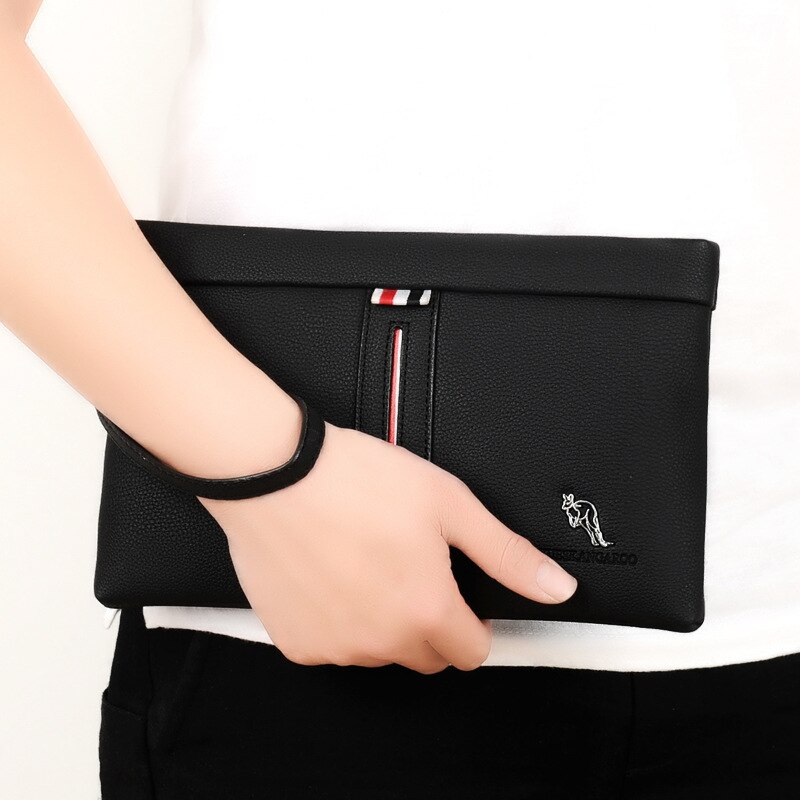 YUESKANGAROO, bolso de mano para hombre, bolso de mano, bolso de mano Social para hombre, estilo informal, muñequera