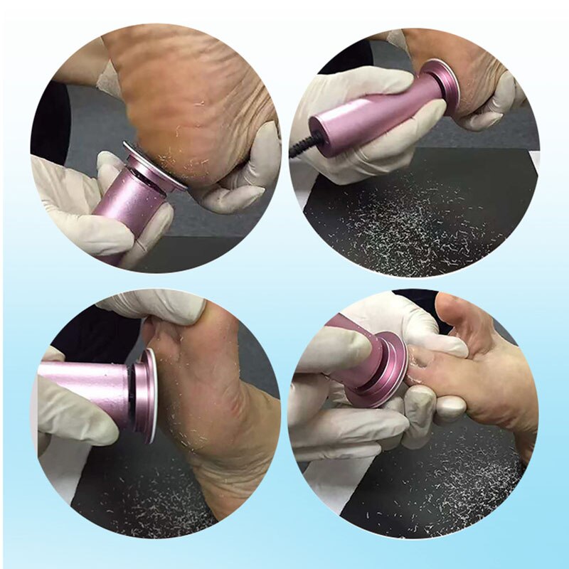 2 Way Electric Pedicure Drill Machine Foot Care File Remove Heels Dead Skin Callus Remover Feet Clean Tool Replacement Sandpaper