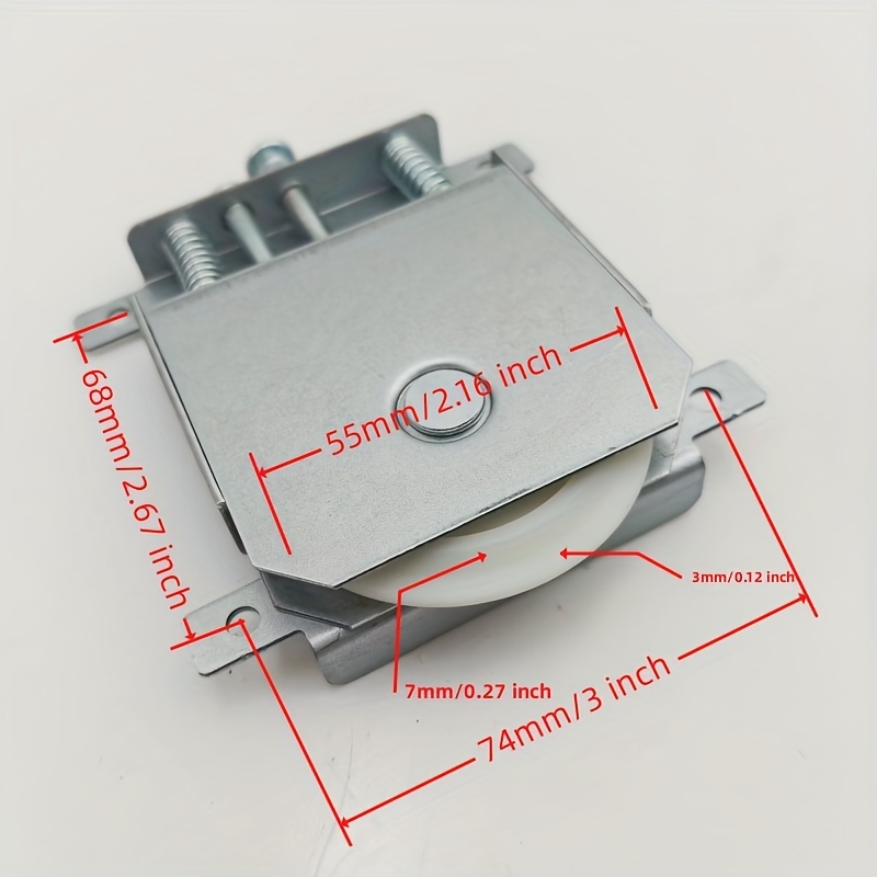 Robuste Metallschrank-Schiebetür, konkav-/konvexe Rolle, Heimrenovierung, Tür-Hardware-Zubehör