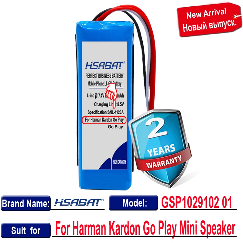 GSP1029102 01 Top 100% nouvelle batterie 9000mAh pour Harman Kardon aller jouer Mini/aller jouer haut-parleur Batteries + gfit gratuit