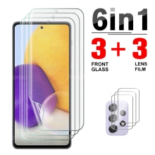 6IN1 Hydrogel Film protezione completa per Samsung Galaxy A72 A52 A52S A42 A32 A22 A12 5G 4G pellicola protettiva di sicurezza per schermo a13 a23 a33 a73 a53 5g 2022 a 13 23 33 53 73 5g