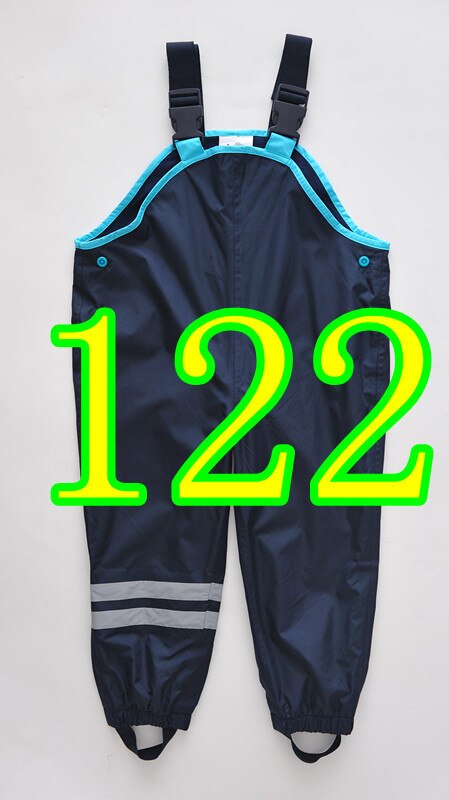 Tijd beperkte Verkoop Unisex Solid Lente Retail Broek Voor En Kinderen Koude Wind Regen Waterdichte Overalls In voorraad: blue122