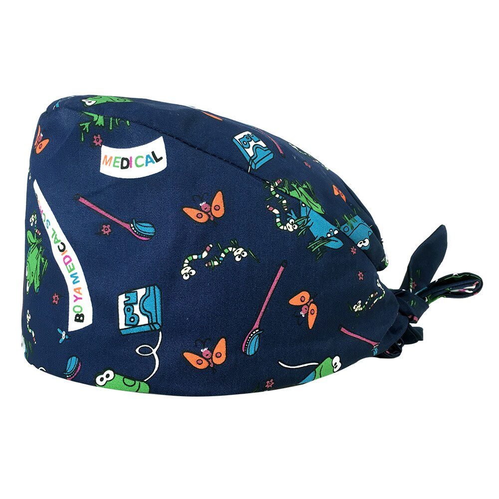 Prijs Unisex Cartoon Tand Afdrukken Scrubs Caps Verstelbare Lab Caps Katoen Vrouwelijke Leuke Scrubs Hoed Huisdier Schoonheid Werk Hoeden: 22145