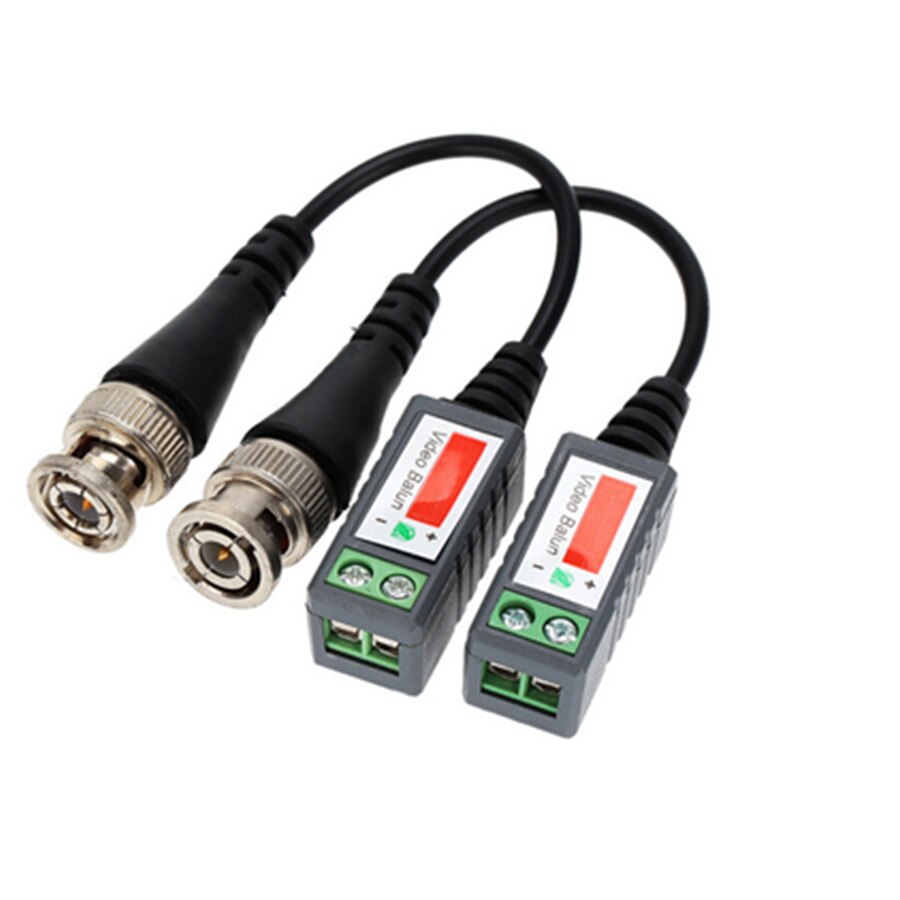 10Pairs ABS Plastic CCTV Video Balun UTP Balun BNC Cable CAT5 Cable CCTV Accessories Passive Transceivers 2000ft Distance