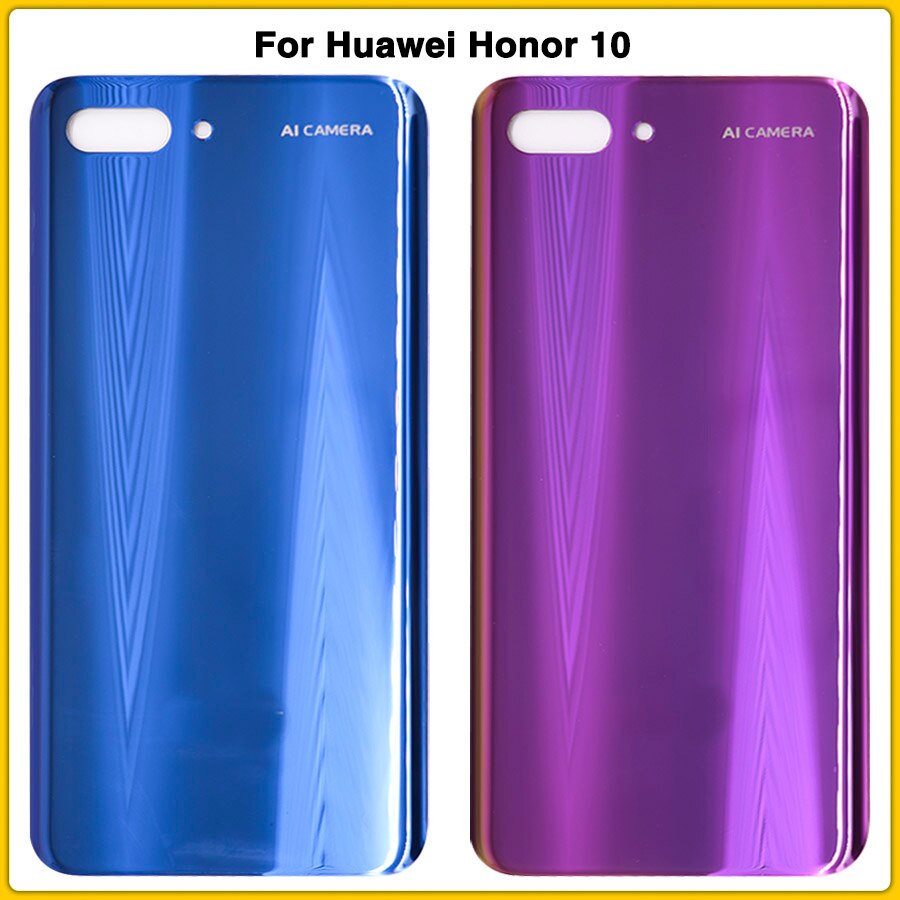 Cubierta de batería OEM para Huawei Honor 10, carcasa, carcasa trasera, reemplazo de puerta con lente de cristal