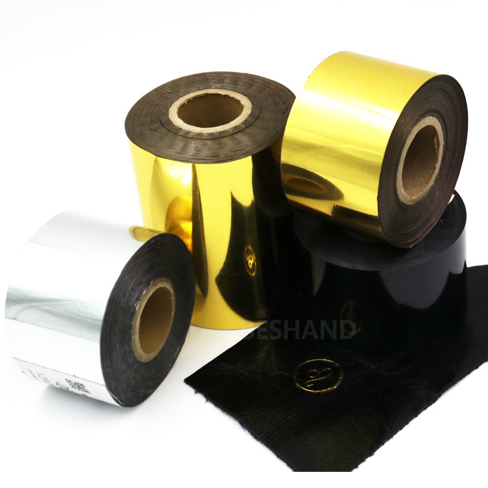 4cm/8cm Gold Blocking Silver Black Foil for Stamping Leather Craft Embosing Logo Bronzing Paper Gilding Quill Pen