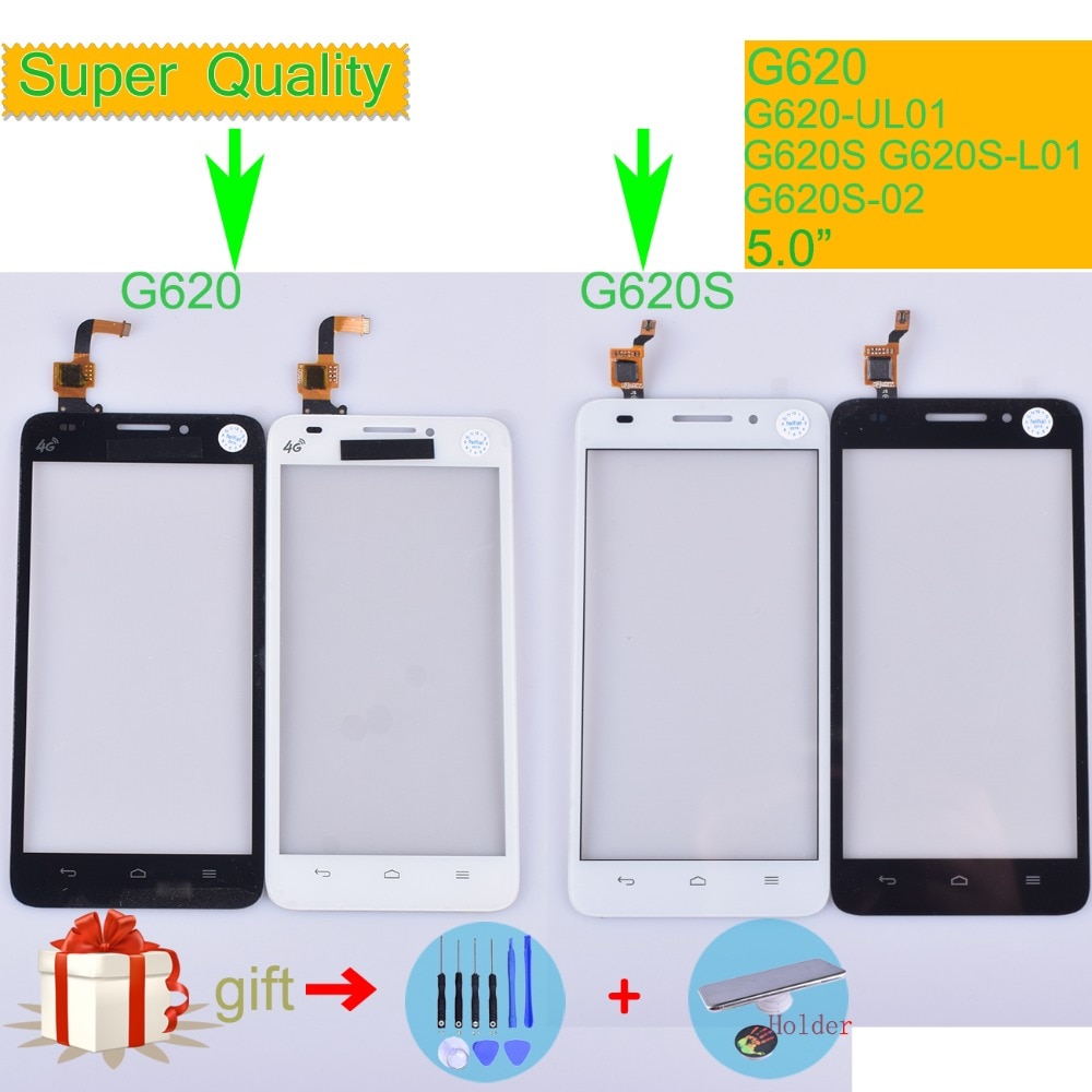 Para Huawei Ascend G620 G620-UL01 pantalla táctil del Sensor del Panel digitalizador G620S G620S-L01 G620S-02 G620S-L03 pantalla táctil de vidrio