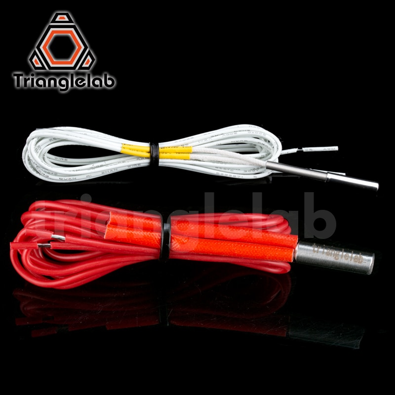 Trianglelab 104GT-2 Thermistor Cartridge en Verwarming Cartridge voor E3D hotend v6 heater blok voor Vulkaan heater blok