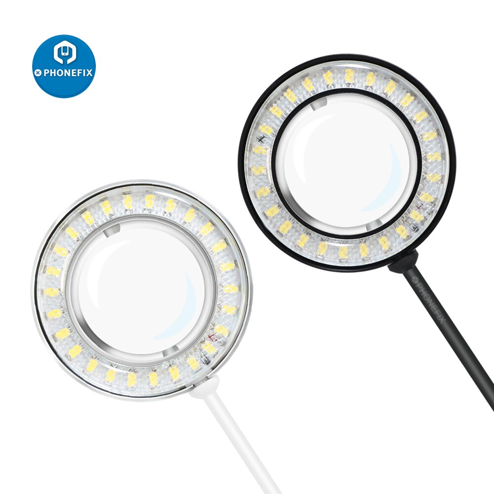 Adjustable 60 LED Ring Light 5V USB Illuminator Lamp for Industry Video Stereo Microscope Circle Light Lens Camera Light Source