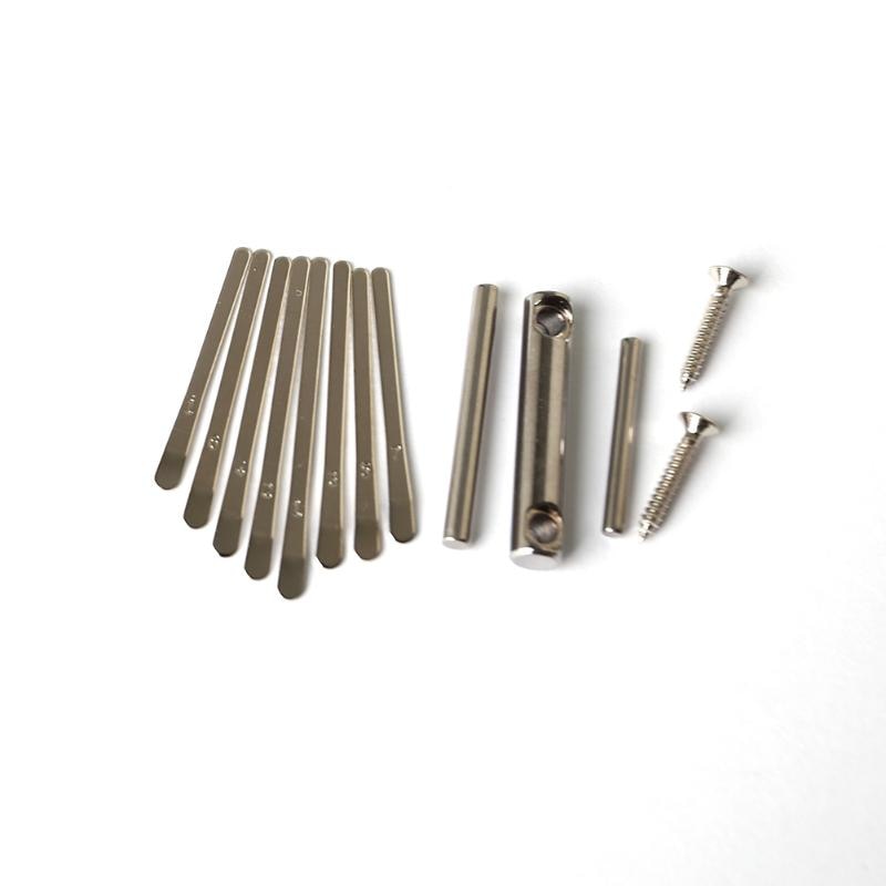 8 tangenter kalimba diy set tummen piano bokstäver tangentbord stenciled skala identifiering för delar till musikinstrument